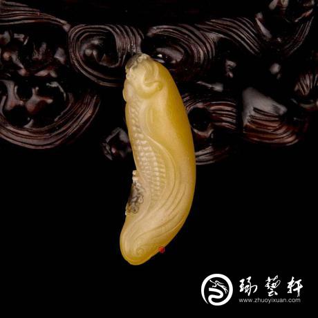 【琢艺轩】宋建东 新疆和田玉黄沁黑皮籽玉挂件 金玉满堂 8克