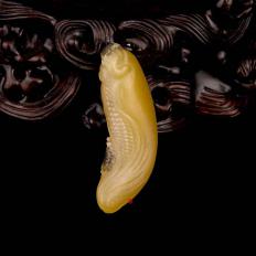 宋建东 新疆和田玉黄沁黑皮籽玉挂件 金玉满堂 8克