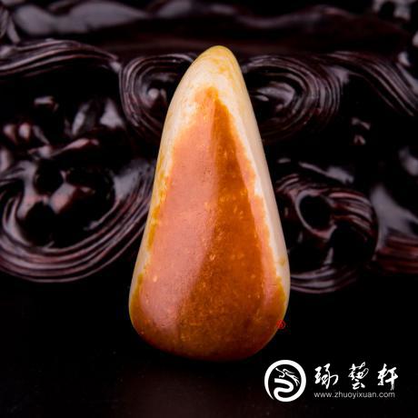 【琢艺轩】新疆和田玉红皮白玉籽玉 原石 19克