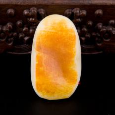 新疆和田红皮白玉籽玉 原料 74克