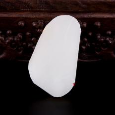 新疆和田玉洒金皮羊脂白玉籽玉 原石 67.3克