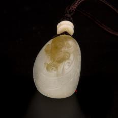 新疆和田糖玉籽玉挂件（独籽） 灵猴 14.7克