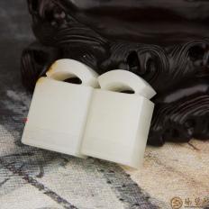 新疆和田玉红皮一级白玉籽玉挂件 瓦当印章 13.9克；17.2克 可单卖