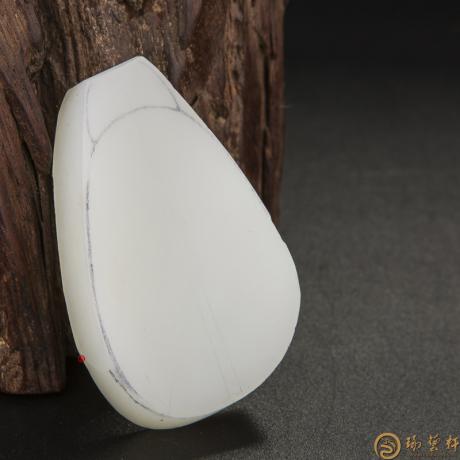 【琢艺轩】新疆和田玉白皮一级白玉籽玉 原料 69克