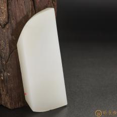 新疆和田玉白皮白玉籽玉 原料 80.9克