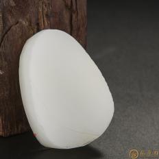 新疆和田玉白皮一级白籽玉 原料 49.6克