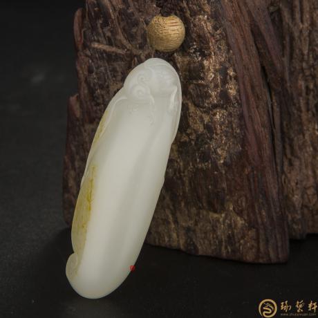 【琢艺轩】新疆和田玉黄皮白玉籽玉 安居乐业（客户代卖） 18克