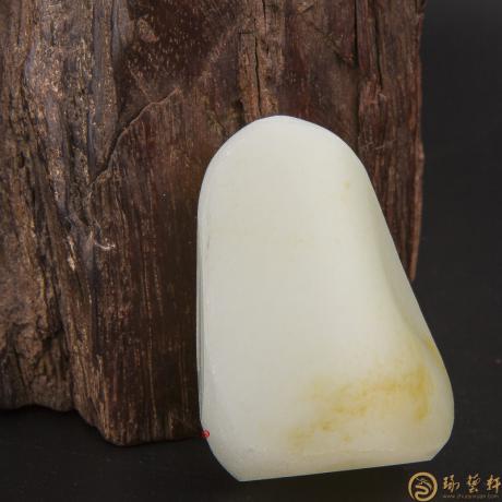 【琢艺轩】新疆和田玉黄皮白玉籽玉 原料 66.5克