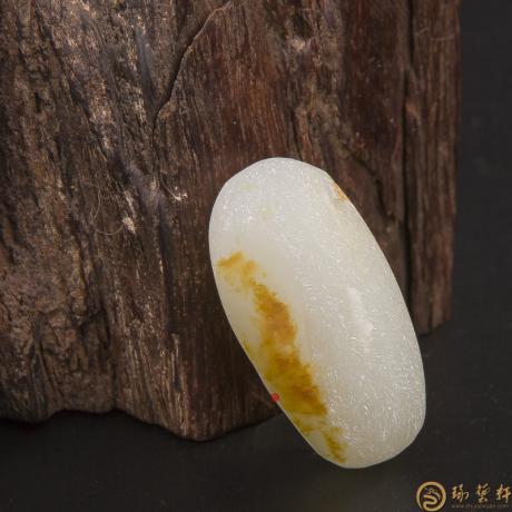 【琢艺轩】新疆和田玉红皮一级白玉籽玉 原料 18.4克
