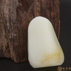 新疆和田玉黄皮白玉籽玉 原料 66.5克