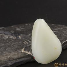 新疆和田玉白皮白玉籽玉 原料 25.3克