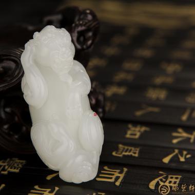 新疆和田一级白籽玉挂件 貔貅 25克