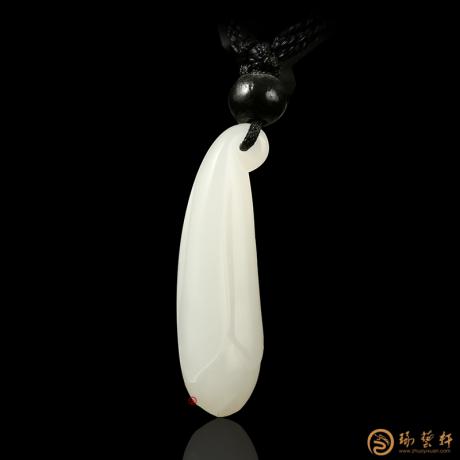 新疆和田一级白籽玉挂件 兰花 3.5克