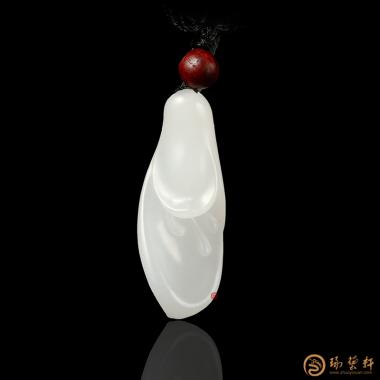 新疆和田一级白玉籽玉挂件 兰花 8.5克