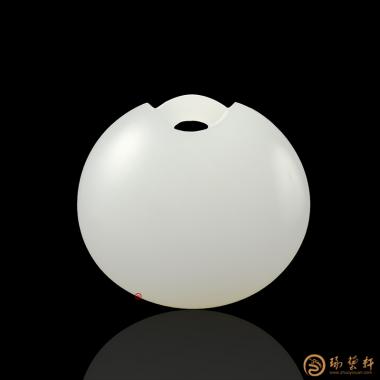 新疆和田羊脂白玉籽玉挂件 元宝 8.5克