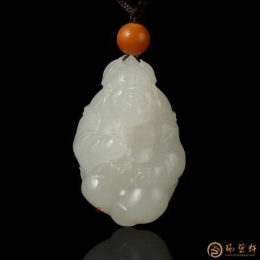 新疆和田白玉籽玉挂件 弥勒佛 14克