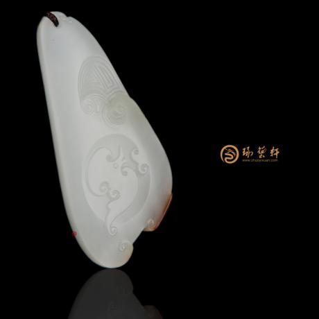 【琢艺轩】新疆和田红沁皮一级白籽玉挂件 时来运转 15.5克