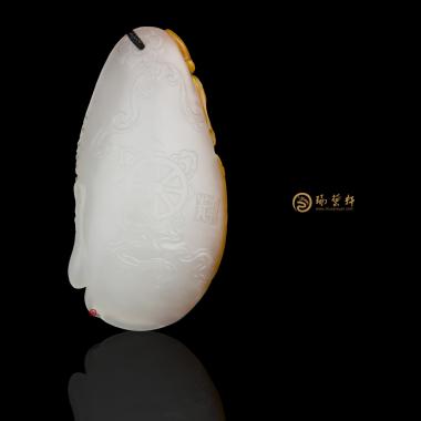 一念之间_ 新疆和田红沁羊脂白籽玉挂件  -穆宇静玉雕工作室