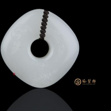 新疆和田羊脂白籽玉挂件 平安扣 15.5克