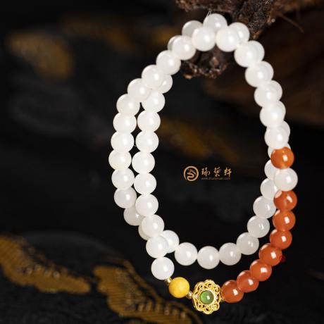 新疆和田羊脂白玉 手链 20克