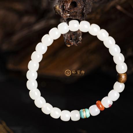 新疆和田羊脂白籽玉 手链 16克