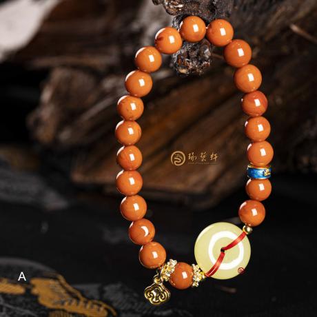 凉山南红玛瑙 手链 20克