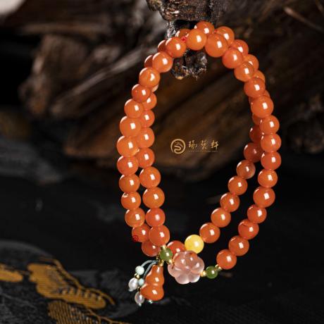 凉山南红玛瑙 手链 21克