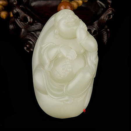 和田玉观音佛系列挂件图